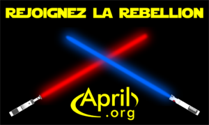 Que la force soit avec nous! Je soutiens l'April.